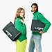 Lacoste Hertiage Canvas Cotton Tote Bag, Sinople/Abysm, One Size