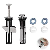 GeekerChip Toilettensitz Schraubensatz 2 Stück,WC-Sitz Befestigungsset,Toilettendeckel Befestigung,Edelstahlmutter Schraube,für Toilettensitz Abdeckung Toilettensitz Reparaturteile Teile