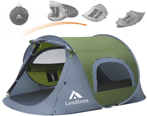 Pop Up Tents for Camping 1 Person Waterproof Military Popup Tent Camping Easy Up Camping Tents Instant Tent