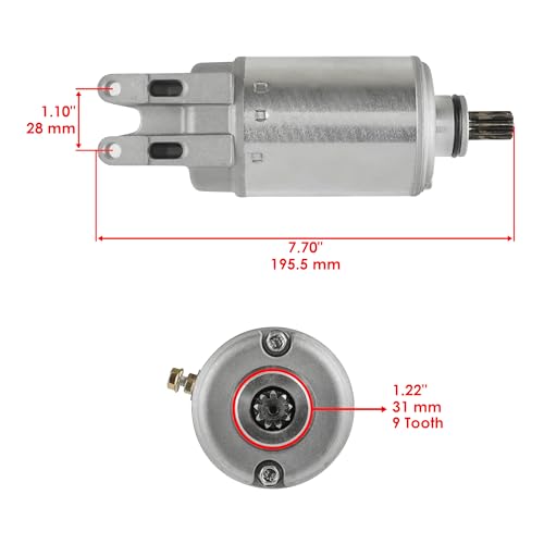 Caltric Starter Compatible con Bombardier Traxter 500 Max Xt XL 498Cc 1999-2005 miniatura 2