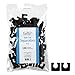 ForPro Sole Toe Separators, Black, Individual Toe Separators for Pedicures, 144-Count