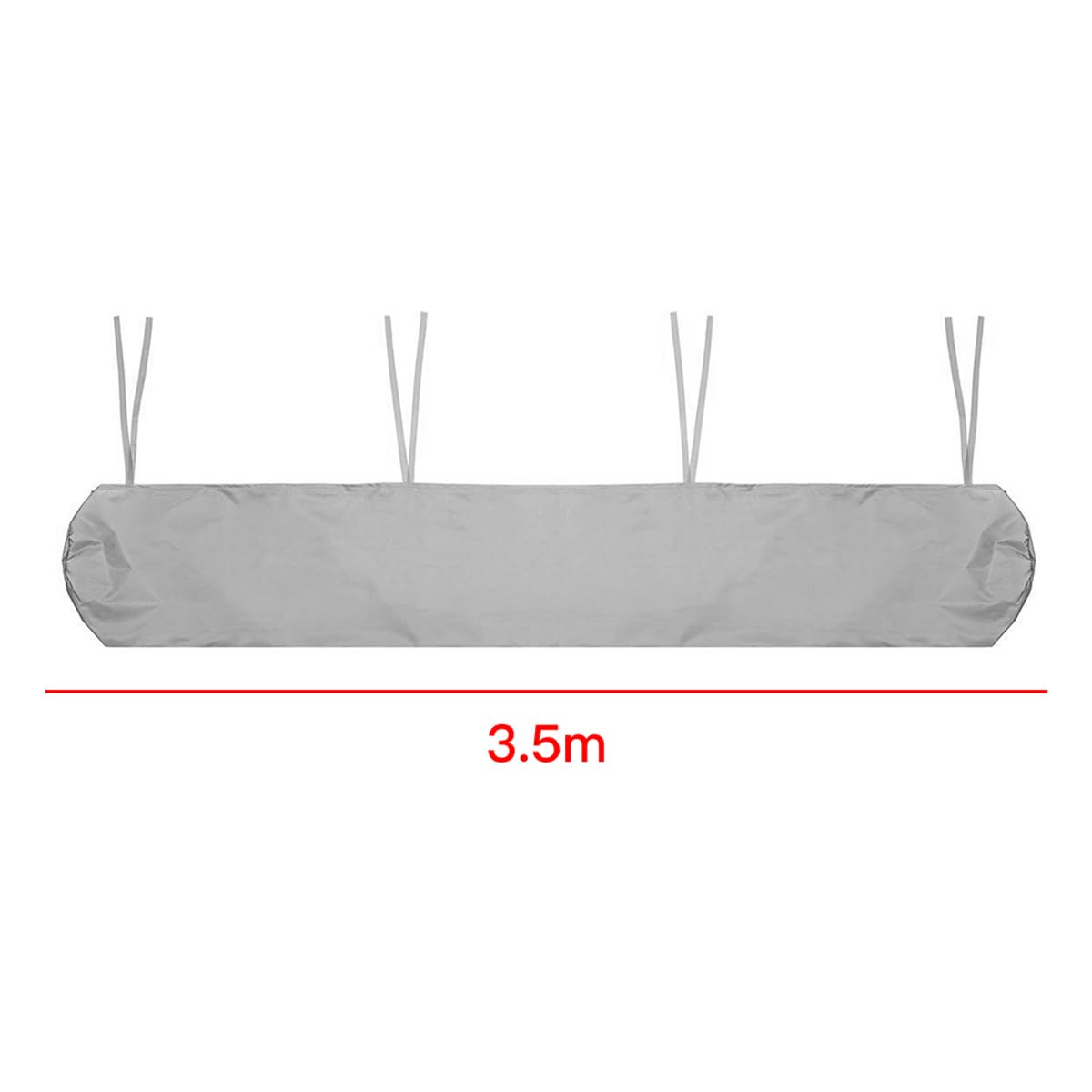 Funda Protectora Para Persiana Enrollable Retráctil Exterior, Toldo Para Patio, Cubierta Protectora Impermeable Para Almacenamiento En Invierno (3,5 M, Gris)