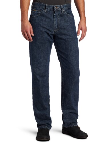 Image of Lee Men's Cotton Blend and Polyester Regular Fit Straight Leg Jeans