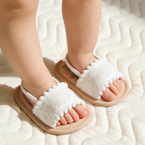 Image of Infant Baby Boys Girls Summer Sandals Party Wedding Dress Flats Shoes Newborn Crib Shoes First Walkers Prewalkers 0-18 Months