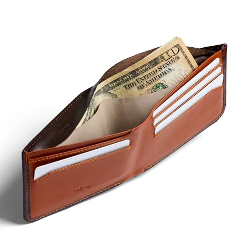 Image of Bellroy Hide & Seek Wallet (Slim Leather Bifold Design, RFID Protected, Holds 5-12 Cards, Coin Pouch, Flat Note Section, Hidden Pocket)