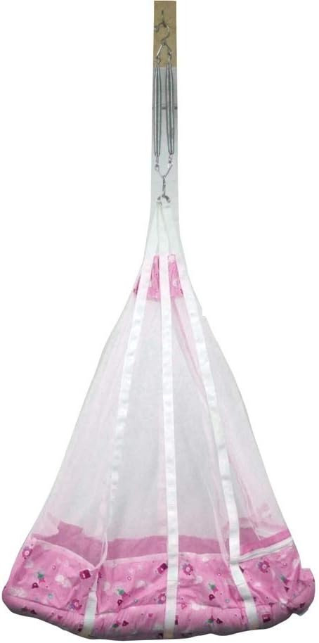 VFH Baby Shop Baby's Hanging Cradle with Mosquito Net (Pink)