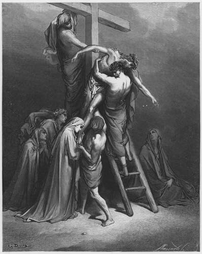Affiche La Descente de Gustave Doré sur toile d'art en impression 60x90cm
