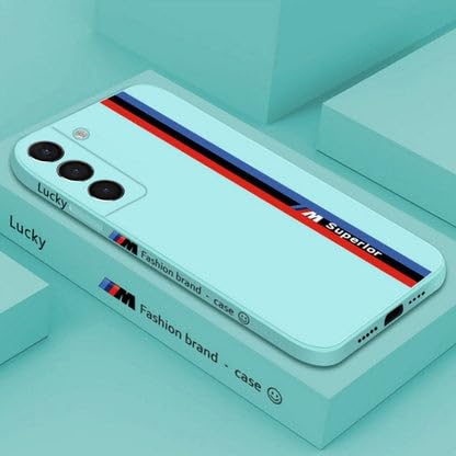 Image of GADGETSMANTRA Back Cover Case for Samsung Galaxy Note 10 Shockproof Protective Soft Liquid Silicone M Case for Men & Boys(Cyan)