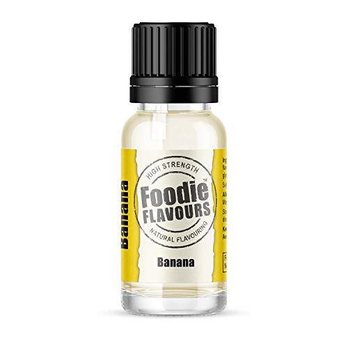 Foodie Flavours Natural Banana Flavouring, High Strength - 15ml