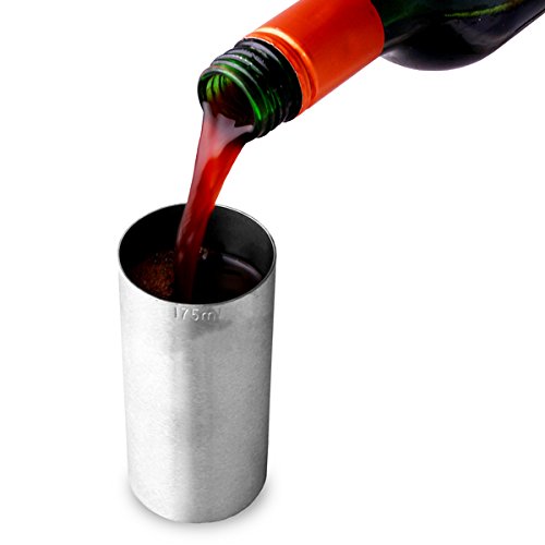 Stainless Steel Thimble Wine Measure CE 175ml, White,Red - Image 3