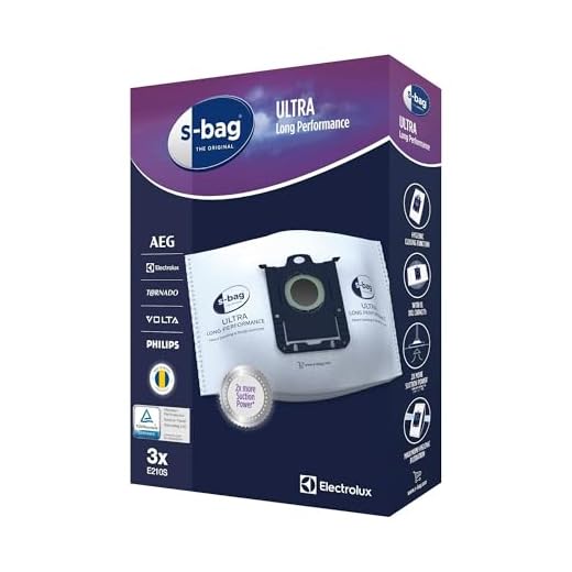 Electrolux E210S Dammsugarpåsar S-bag Ultra Long Performance, 3 påsar