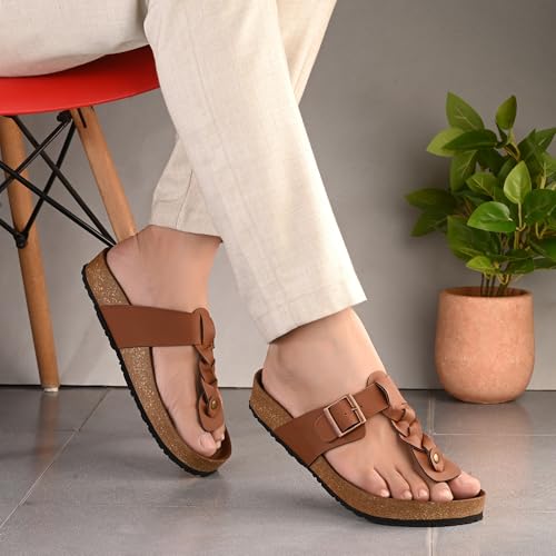 Image of Centrino Men's Berkin-Style Slip-On Sandals | Open Toe Design | Soft PU Footbed | Lightweight & Comfortable | Arch Support | On-Grip Sole | Casual Outdoor Wear (6867)