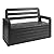 Toomax Foreverspring UV Weather Defiant Lockable Box Chest Bench for Outdoor Pool Patio Furniture and Deck Storage Bin, 70 Gallon Anthracite
