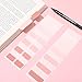 Janlaugh 300 Pcs Sticky Index Book Tabs Bible Tabs Gradient Repositionable Page Tab Labels for Notebooks File Classification(Pink)