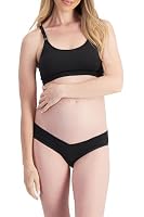 Bonds Women's Cotton Blend Maternity Bikini Brief, Black, 10REG