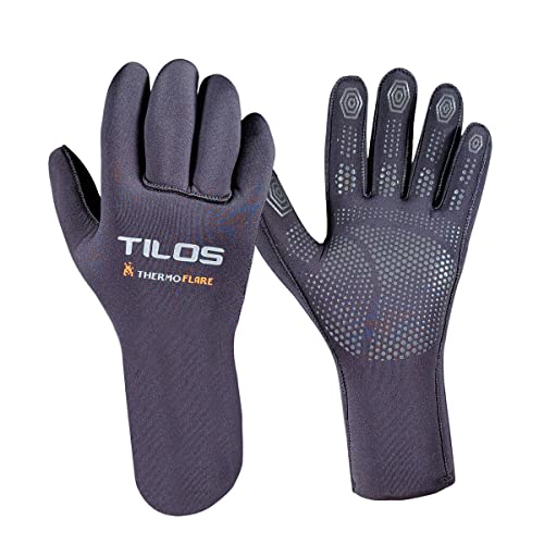 Tilos Thermoflare Eco Friendly Liner 3mm Dive Glove, Improves Warmth and Comfort (Large)