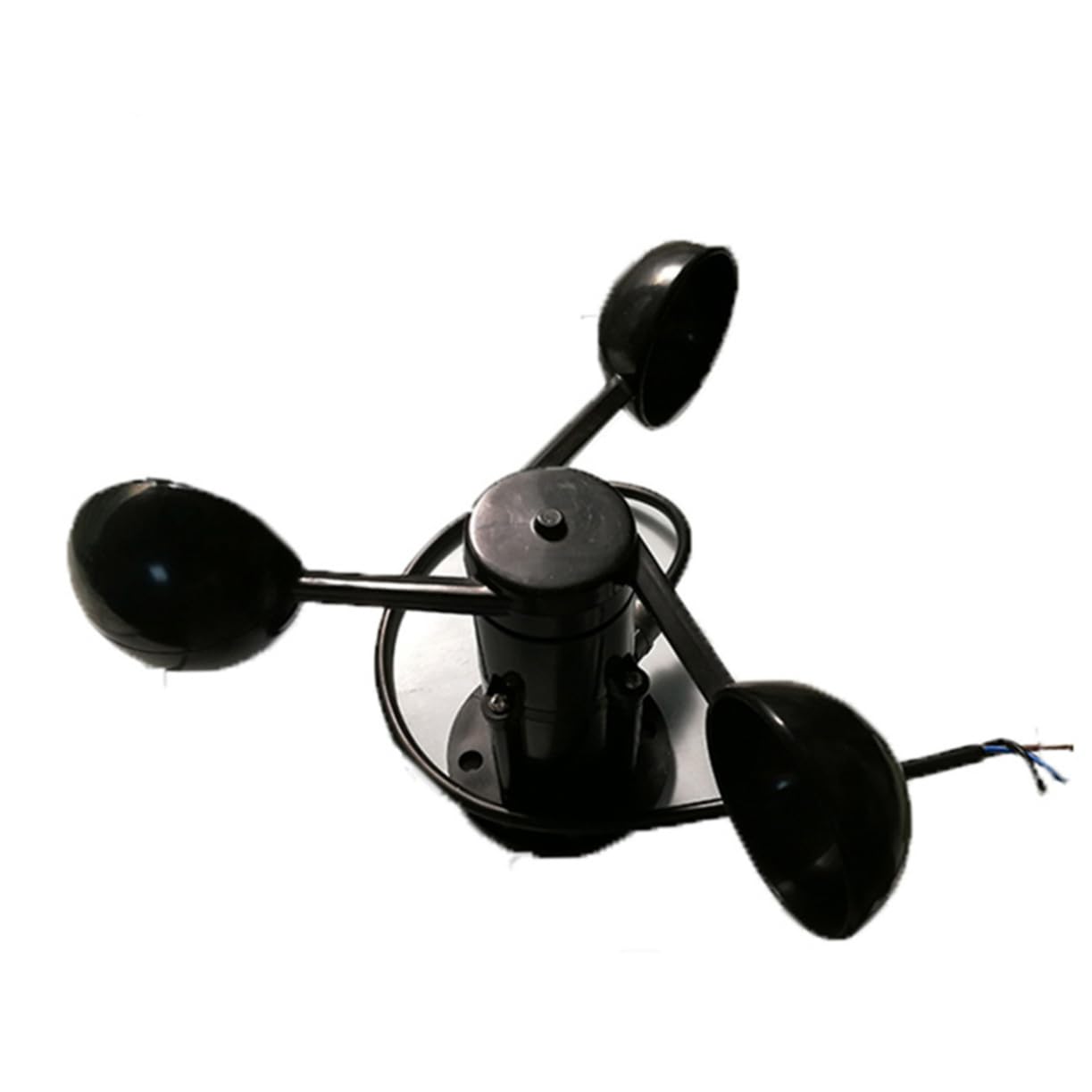 Anemómetro Sensor de Viento Rs485 de 3 Copas Abs Negro | Salida Modbus 485, Rango 0 32.4 S y Relación 0.2 S, Capacidad ≤200ω y Peso ±1 S