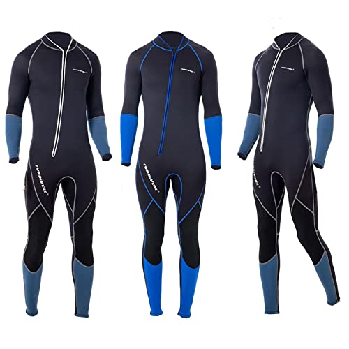 Chaqueta Wetsuit Top para Hombre 3mm Neopreno, Traje de Buceo con Cremallera Frontal y Mangas Largas para Natación, Snorkel, Buceo y Surf miniatura 4