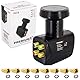 Premium X Quad LNB - 4Fach - für 4 Teilnehmer - 4K Full HD - mit Wetterschutz und LTE Filter + 8X F-Stecker für Satellitenschüssel Digital TV Fernseher SAT Receiver - Schwarz