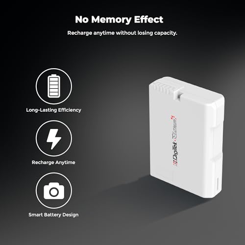 Image of Digitek Platinum (EN-EL14 Type C) 1350mAh Li-ion Battery for Nikon DSLR Cameras with Type-C Charging Cable, for Nikon D3100, D3200, D3300, D3400, D3500, D5100-D5600, DF DSLR, and Coolpix P7000-P7800