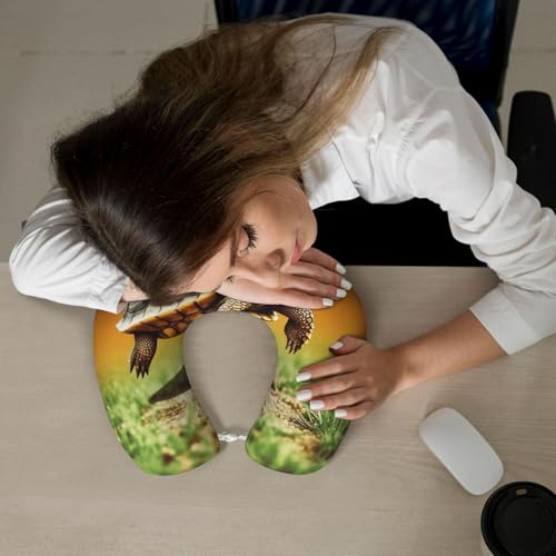 Almohada de viaje espuma viscoelástica cómoda ajustable miniatura 6