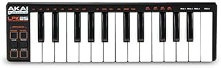 AKAI Professional LPK25 - USB MIDI Keyboard controller with 25 Velocity-Sensitive Synth Action Keys for Laptops (Mac & PC), Editing Software included,MultiColored
