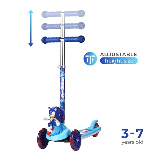 Image of Kick Scooter for Kids, 3 Wheel Self Balancing, Light Up LED Wheels