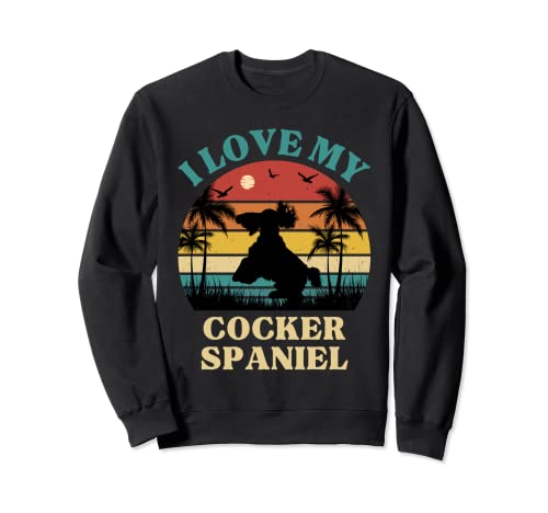 I Love my Cocker Spaniel - Amante dei cani - Carino Cocker Spaniel Felpa