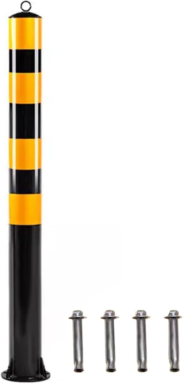 JYBNBBE Traffic Delineator Post Delineator Safety Cone Post 1 2 4 Pack Traffic Delineator Post Cones, Night Visual Safety Bollard for Hospitals/Schools/Residential Crowd Control,1 Pack-H-100cm/39.3in
