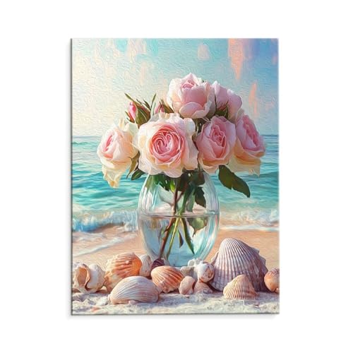 DIY G ỏԕr Paint by Numbers hG Lbg l ʂ肦 q̗phGLoXNtg LoXA[g uVƃANG̋, CeA rO, ւ̃Mtg 35x50cm (t[