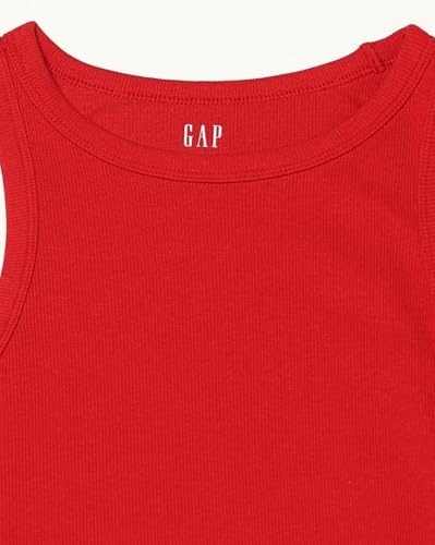 Image of Gap Women Slim Fit Sleeveless Round Neck Blouse