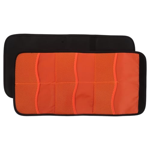 Bolsa de filtro para cámara naranja de 6 bolsillos para proteger lentes contra polvo y golpes del viaje