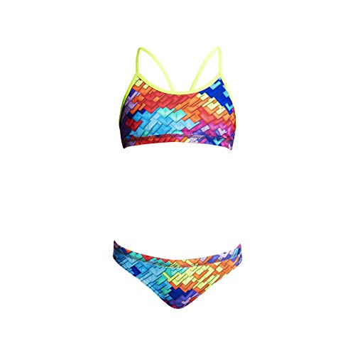 Funkita Schwimmbikini Mädchen Layer Cake - Bunter Bikini für Das Schwimmtraining, Größe:152
