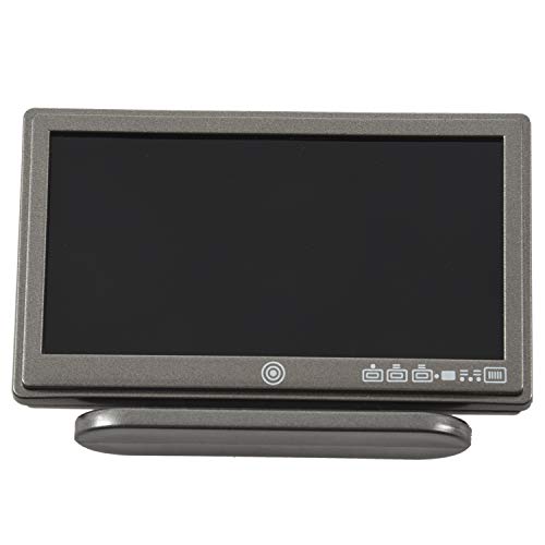 RESHUBO TV LCD de Panel Plano de Pantalla Ancha de casa de munecas en Miniatura con Remoto Gris Cover