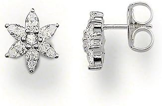 Thomas Sabo Flower Stud Earrings with White Zirconia