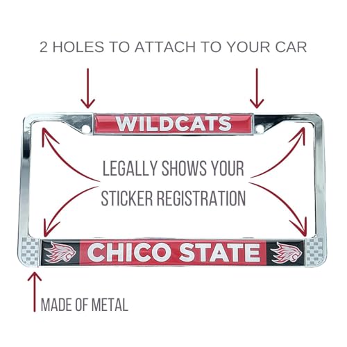Decorvo California Chico St License Plate Frame - College Car Truck Accessory by Decorvo - Image 3