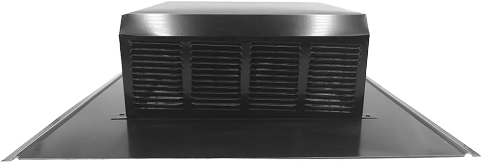 Heavy Duty Slant Back Roof Vent (50 Sq. in. NFA) (Black)