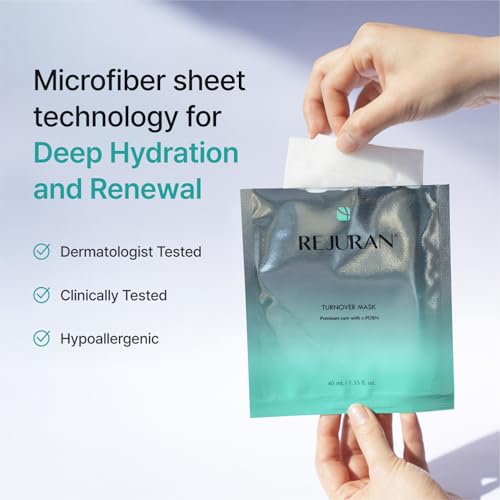 Image of REJURAN Turnover Mask, c-PDRN Face Mask, 5ea x 1.35 fl oz