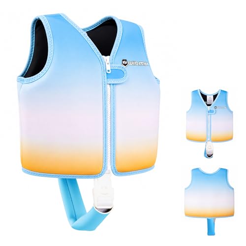 Kids Swim Vest Toddler Neoprene Jacket with Adjustable Safety Strap (BL3 S(1-3))