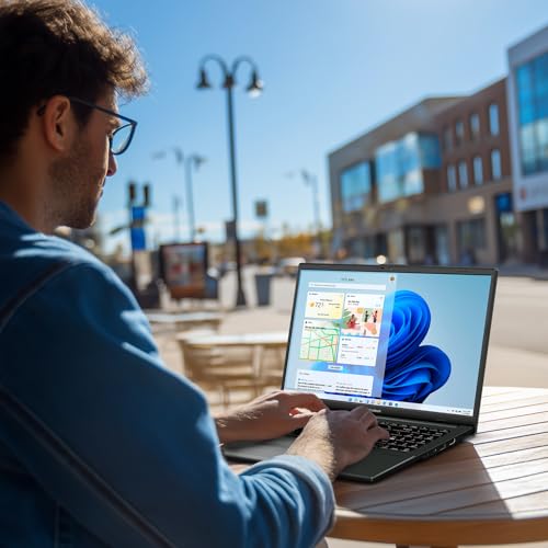 Vivobook Go - Computer portatile FHD da 15,6", Intel i3-N305 (8-Core fino a 3,8 GHz), 8 GB di RAM, 128 GB di memoria, WiFi 5 e BT 5.1, con bundle, PC ultraportatile, Windows 11 - Notebook - Immagine 7