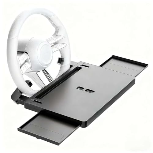 車 テーブル ハンドルテーブル 運転席 伸縮デスク 工具不要 簡単設置 車中泊 仕事 食事 勉強 ノートPC対応 高安定性 全車種対応 2025年新型