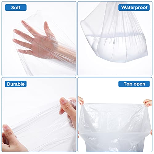 Mimorou 100 Pack Disposable Sauna Blanket Sauna Bag Liners Plastic Sheeting for Body Wrap 87 x 47 Inch Thicken Bag Infrared Blanket for Beauty Salon Spa Accessories