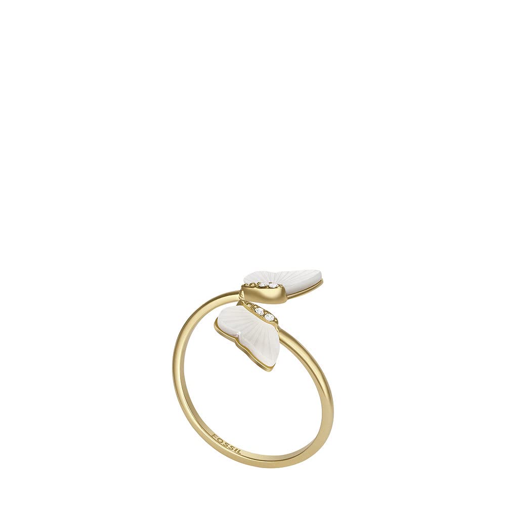 Fossil Damen Ringe aus Edelstahl offen
