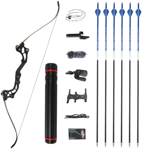 Jeu de flèches et arc classique pour adultes kit complet chasse et tir
