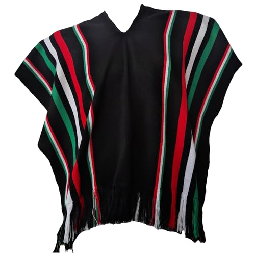 Image of Gamboa Mexican Ponchos for Men Sarape Pancho Men Sarapes Costume Outfit Poncho Hombre