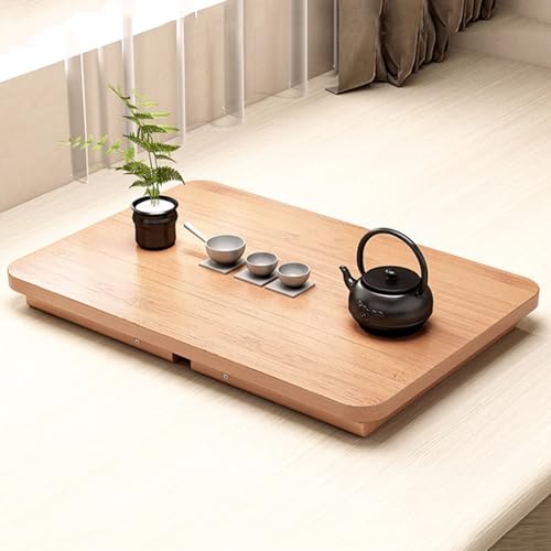 Mesa de centro rectangular estable marrón para eliminar la falta de espacio en casa 8