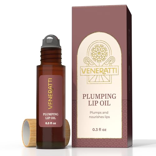 Lip Oil - Hyaluronic Acid for Lips - Plumping Lip Oil Made in the US with Collagen and Vitamin A - Redefines, Plumps and Minimizes Fine Lines - Non sticky, Clear, Unflavored