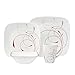 Corelle Square 16-Piece Dinnerware Set, Splendor, Service for 4