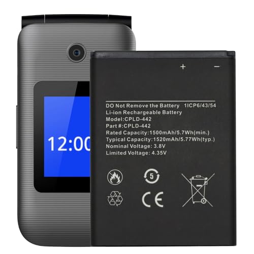 WUHAO for Coolpad Belleza CP3321AT Battery CPLD-442 Replacement Battery 1520mAh 3.8V