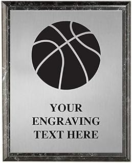 Crown Awards Basketball Plaques, Personalized Etched Basketball Trophy Plaque Award, Great Custom Engraved Basketball Team Gifts Prime